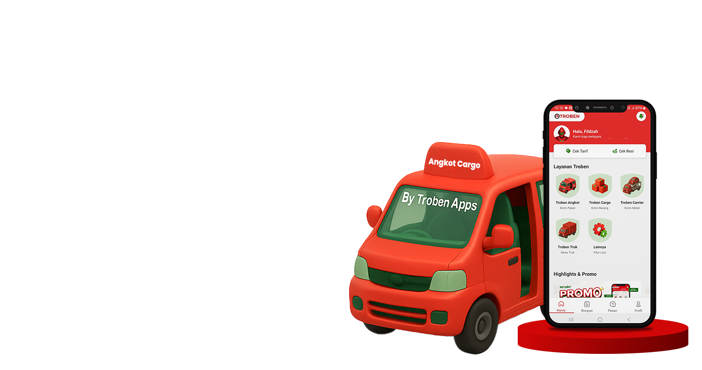 Troben Cargo: jasa ekspedisi pengiriman barang cargo