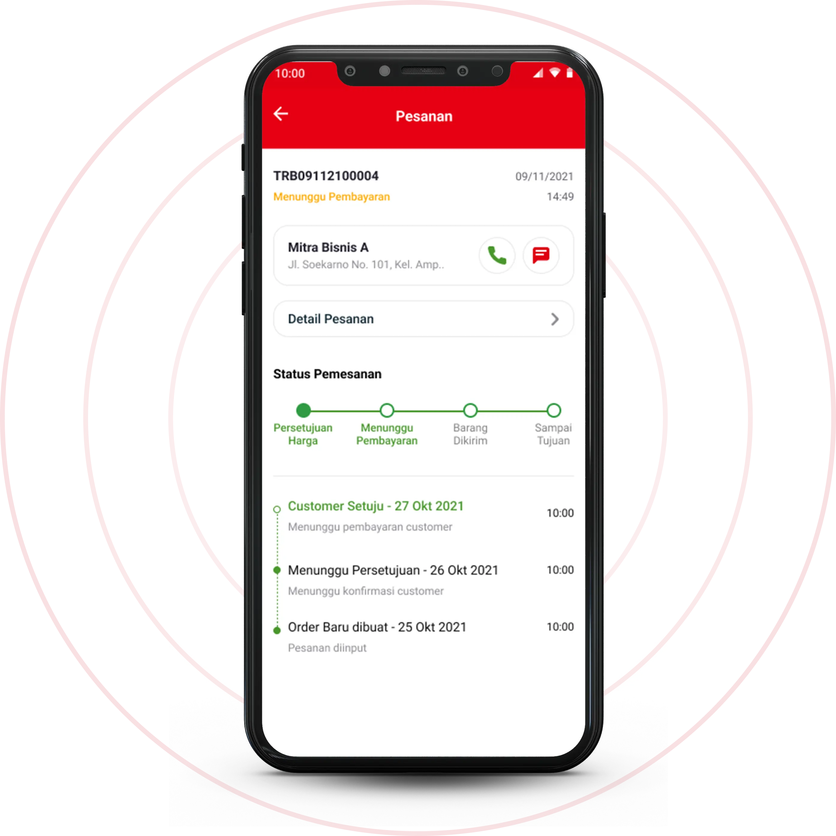 Cek Status Pengiriman
